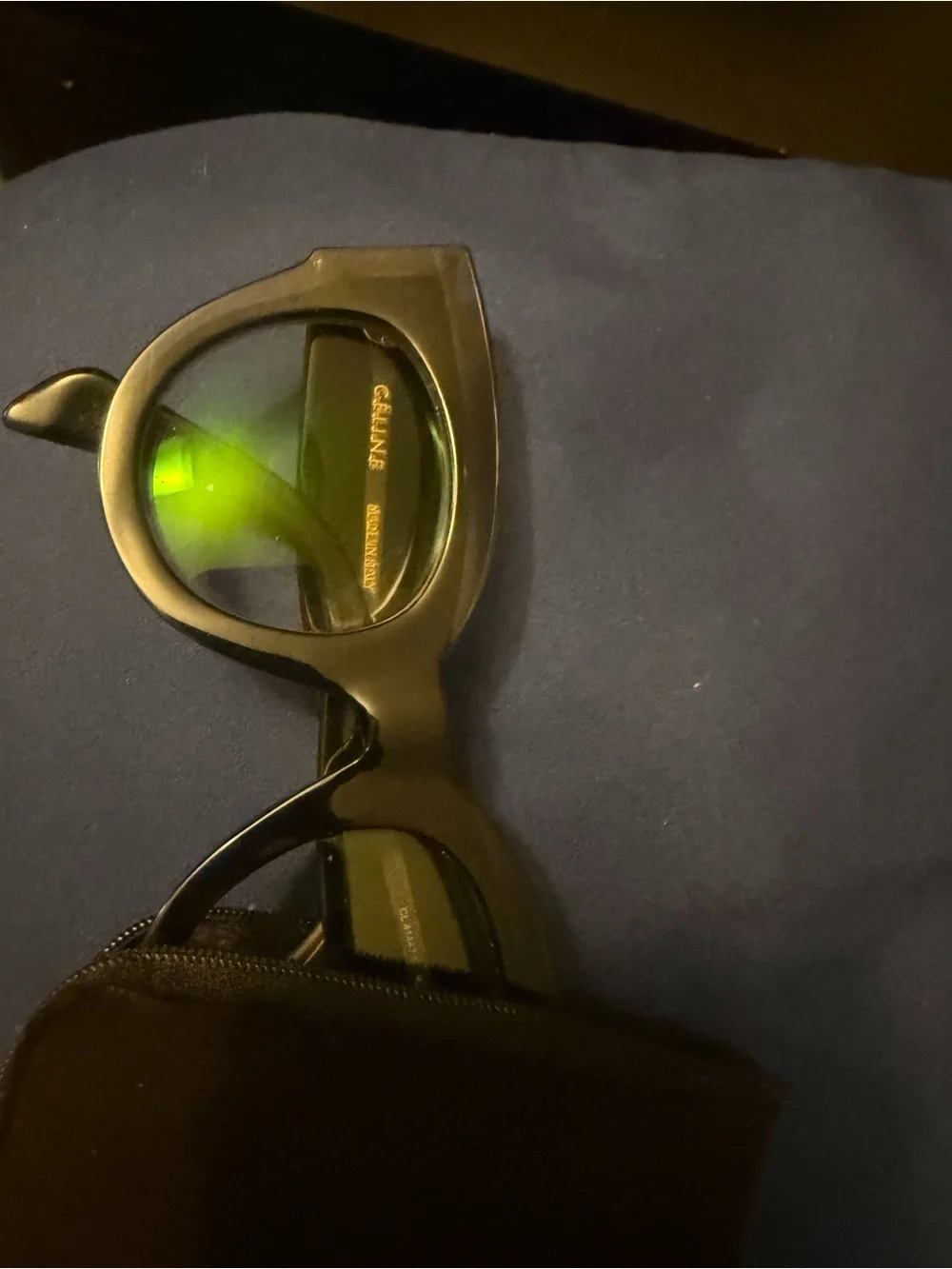 Celine chunky acetate woman’s glasses with dust bag no damage like new
